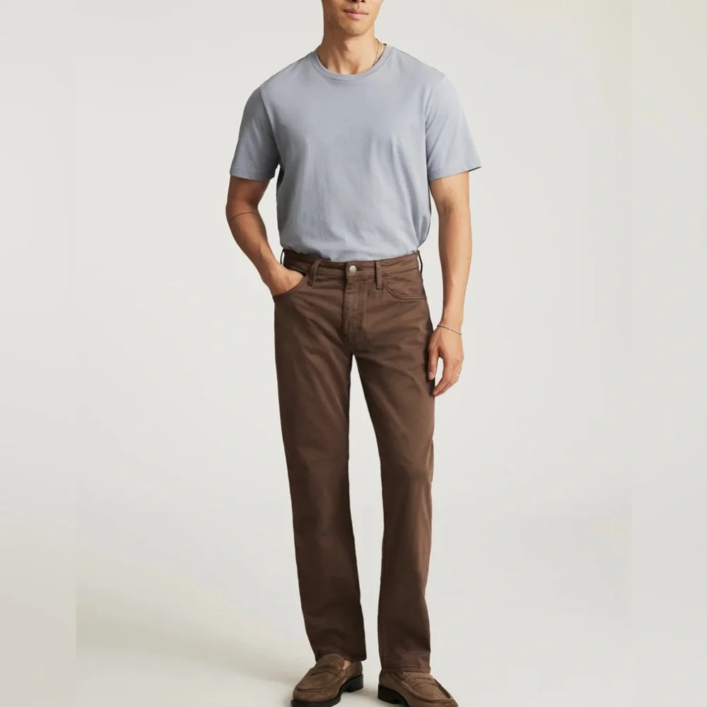 Mavi Men’s Straight Leg Pants Zach Mocho Brown Twill 40x32 5 pocket Stretch